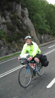 Steve on the A82.