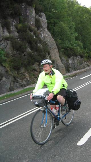 Steve on the A82.