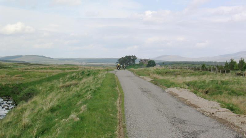 N from Lairg into the emptiness of Sutherland.