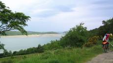 Leaving the golden sands of Tongue.