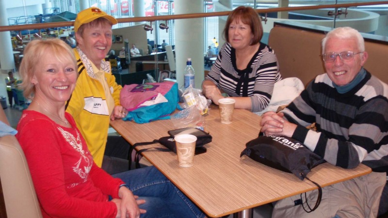 April 2009: Manchester departure loungers.