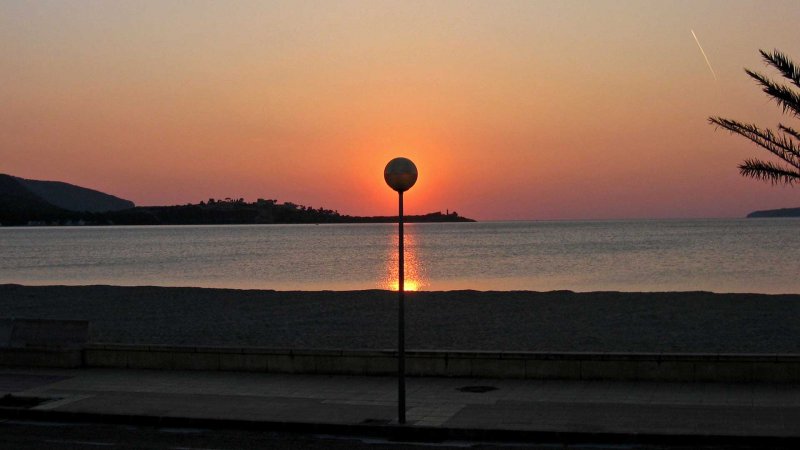 Sunrise over the bay.