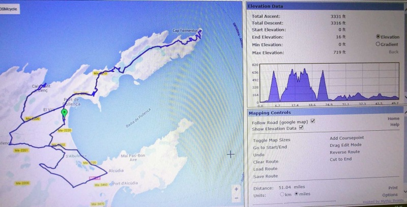Out and back the Formentor road, then an afternoon potter in the lanes.